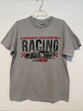 RCR Richard Childress Racing Grey Graphic Tee size Large